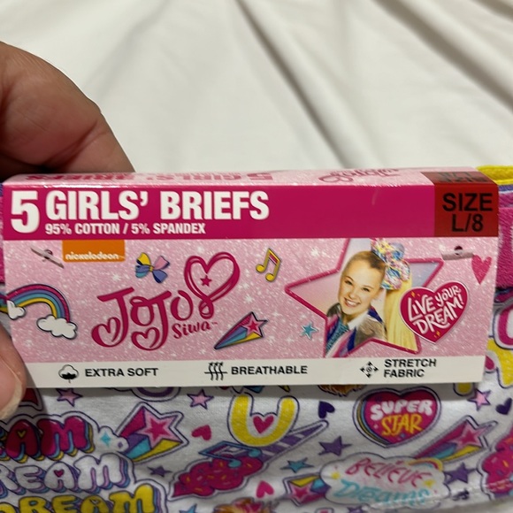 Nichelodeon JoJo Siwa 7/8 nightgown underwear slip on slippers bundle nwt - Picture 10 of 16